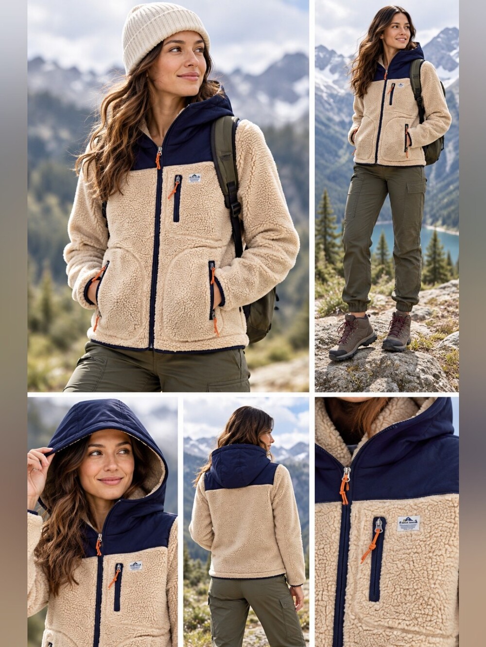 Penfield Carson Hooded Fleece-Tan